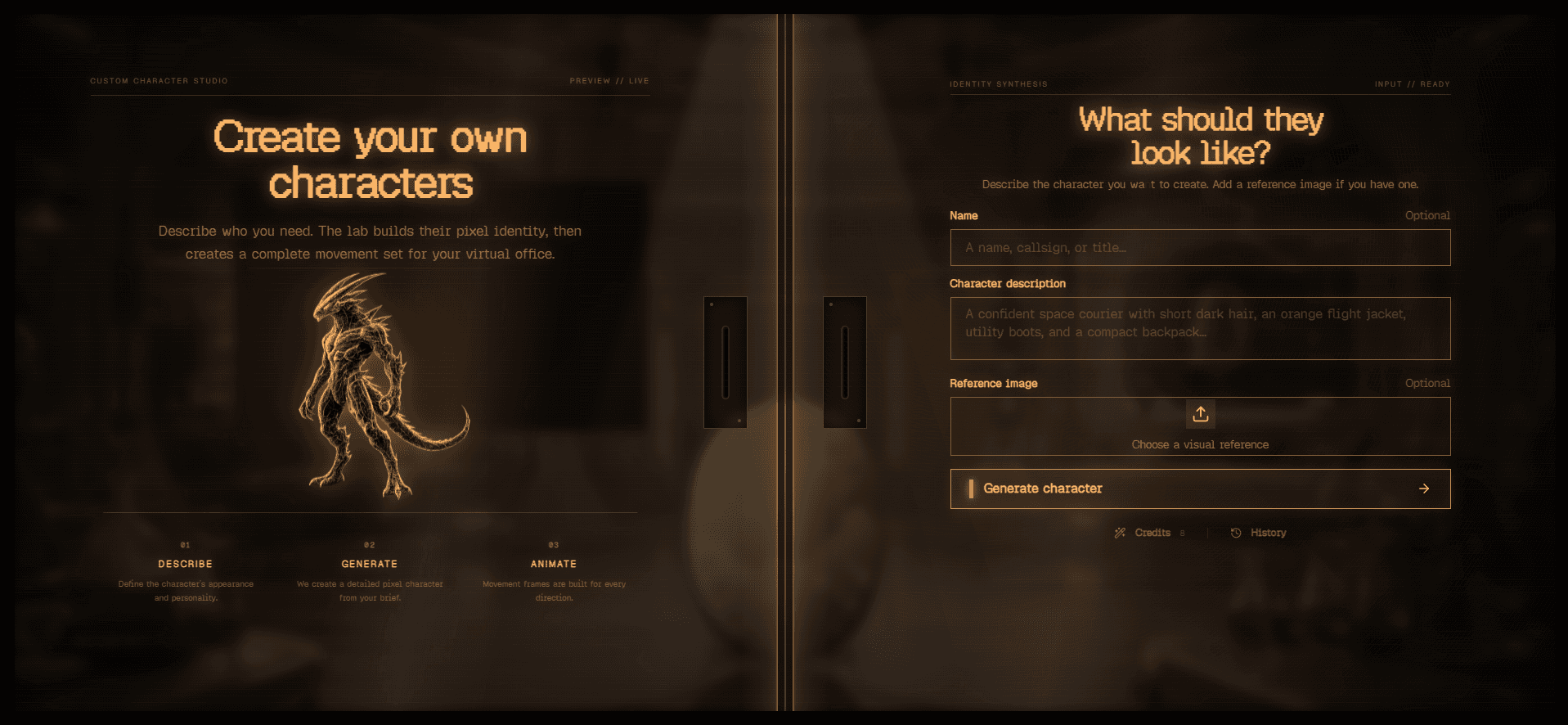 Character builder — finished avatar